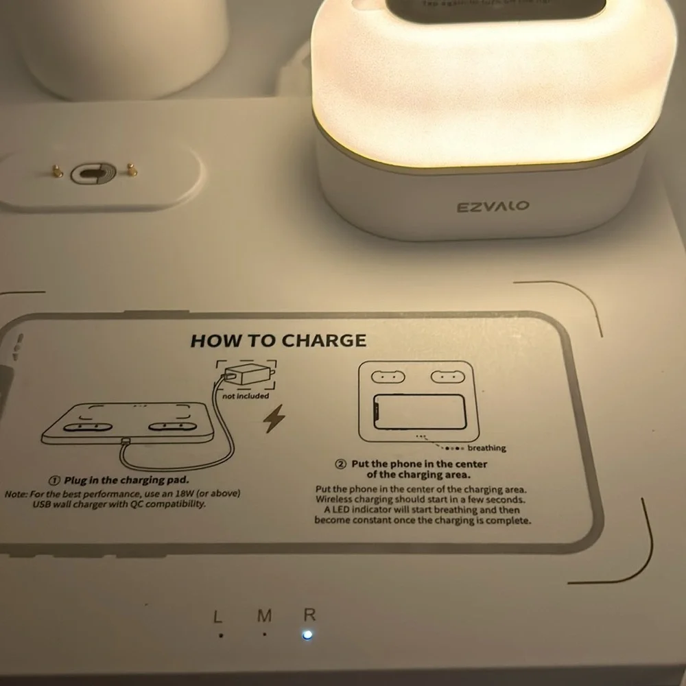 EZVALO Birthday Gifts for Women, 3 in 1 Charger Station with Wireless Phone Char